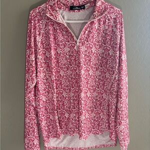 Ralph Lauren Pink fish Pattern long sleeve shirt